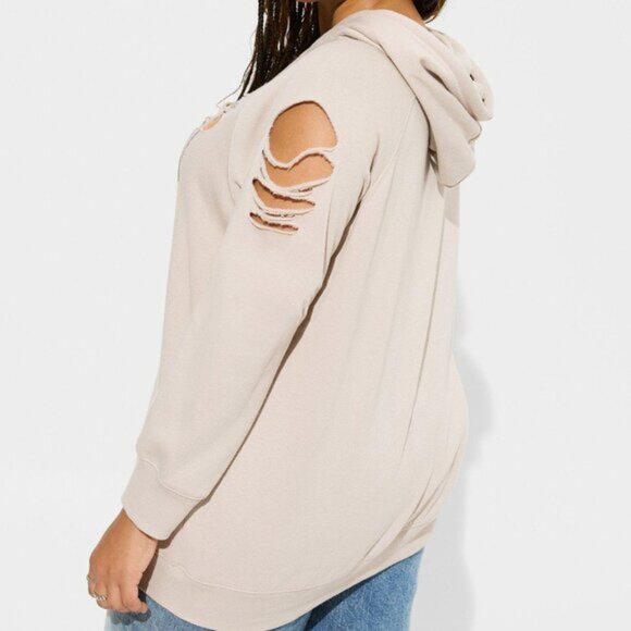 Torrid Texas Chainsaw Massacre Super Soft Distressed Hoodie Halloween Horror 3X - Picture 4 of 8